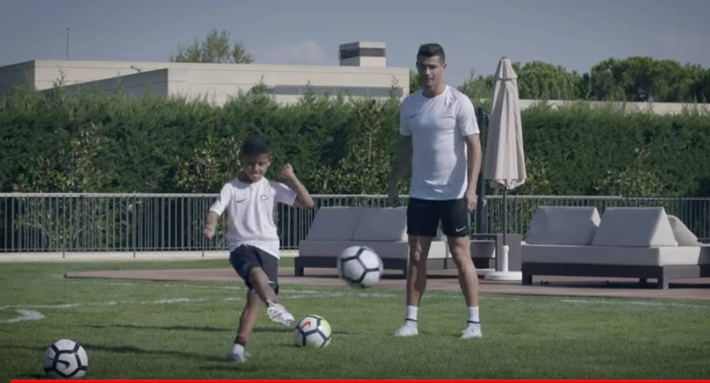Cristiano Ronaldo ja tema poeg.
