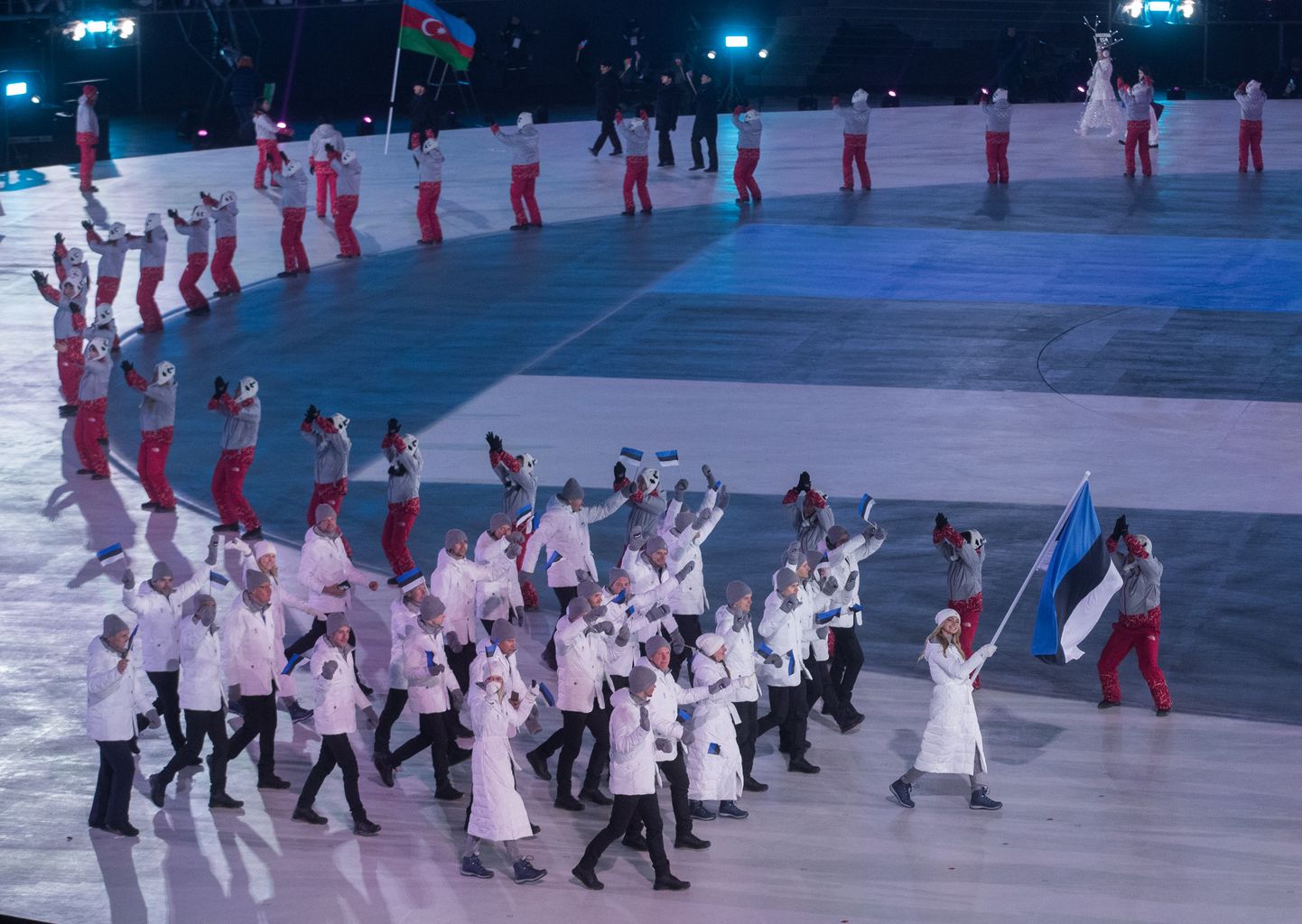 Eesti olümpiadelegatsioon avatseremoonial