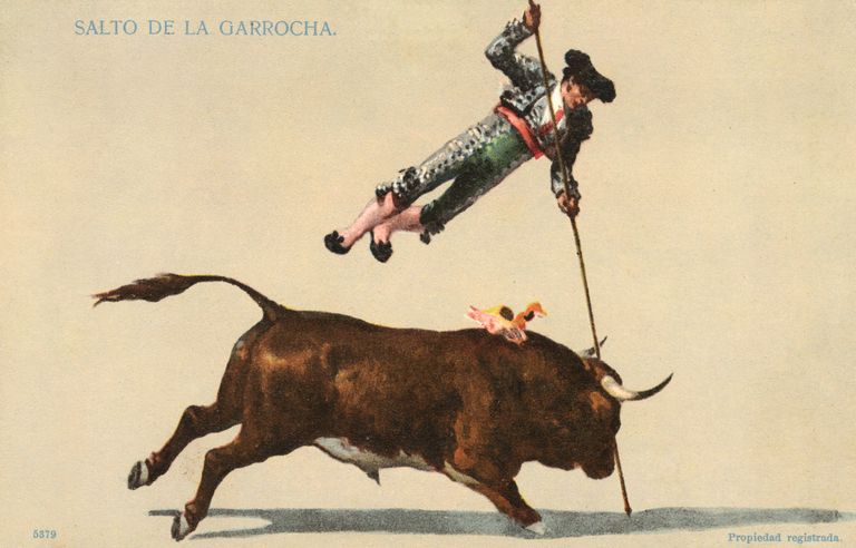 Stseen härjavõitlusest. Aasta u 1910.
