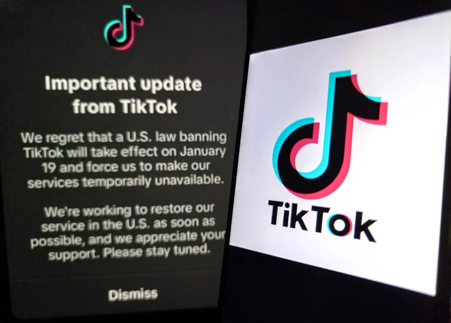 TikTok lõpetas alates tänasest USAs oma tegevuse.