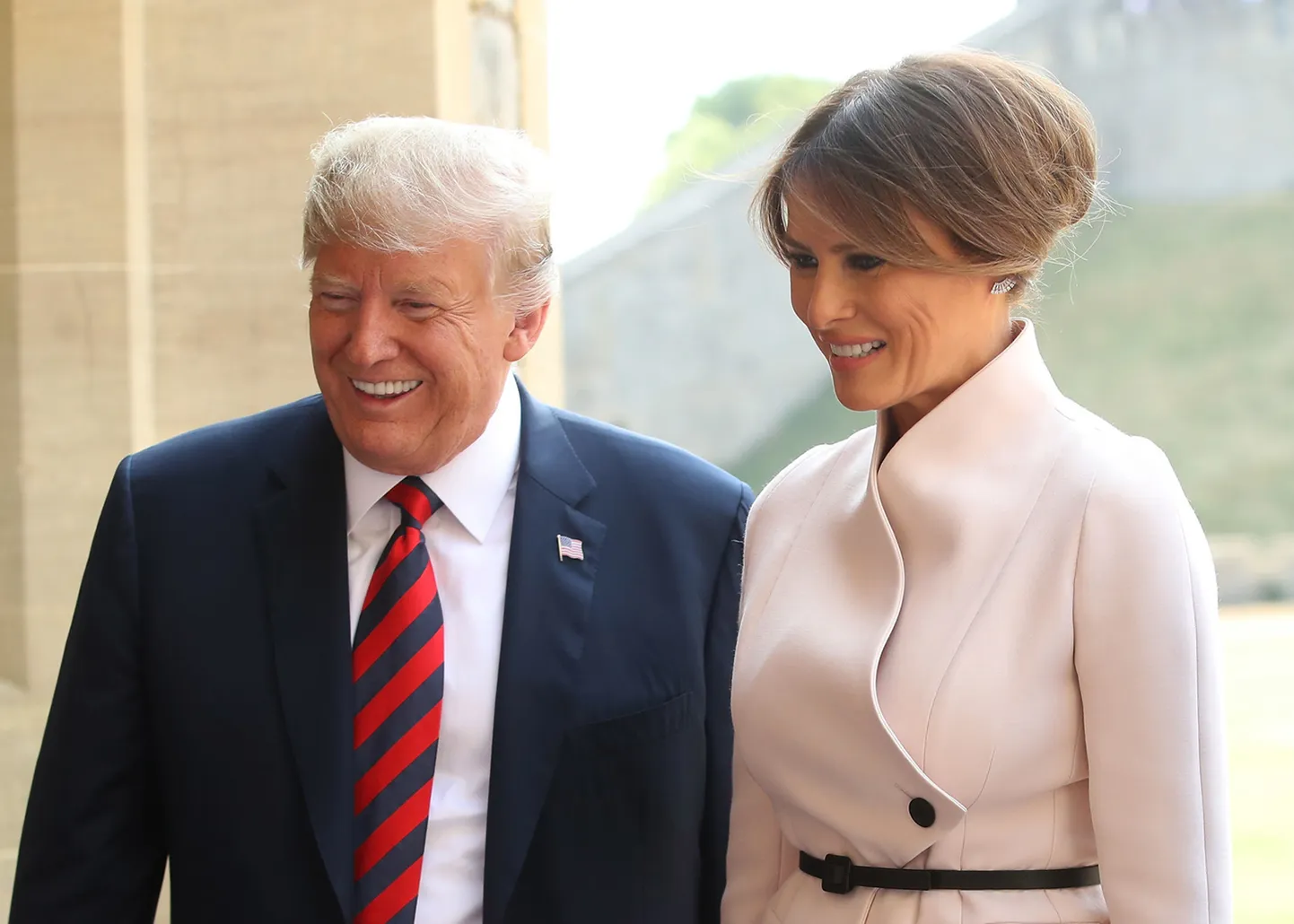USA president Donald Trump ja esimene leedi Melania Trump.