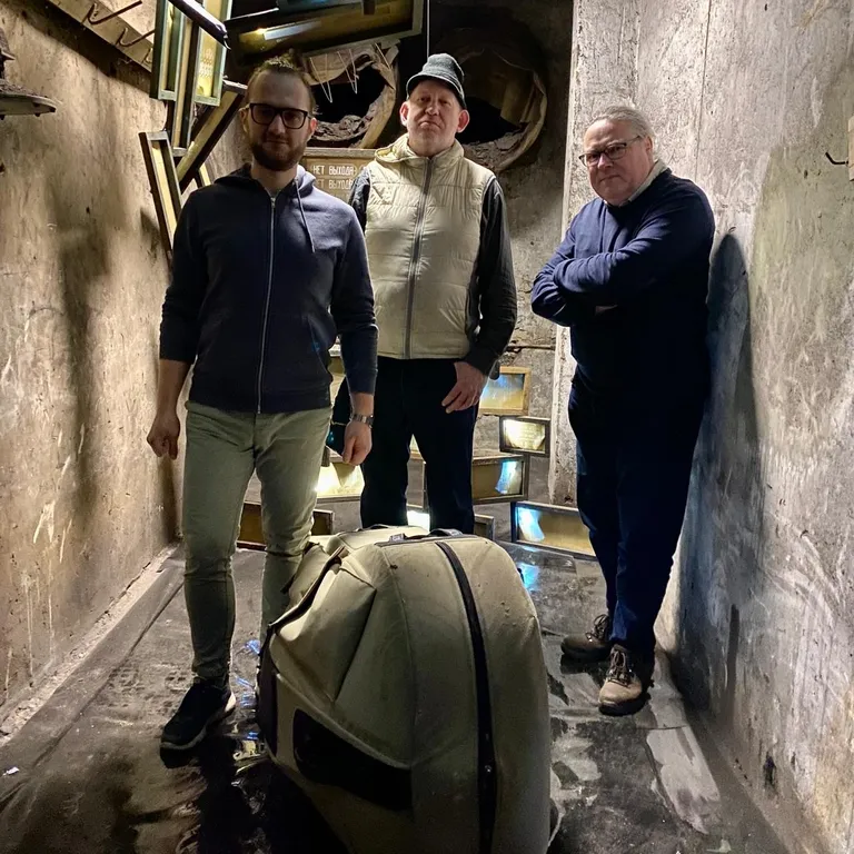 Indriķis Veitners (no labās) kopā ar kolēģiem no "Third Stream Quartet" – Ēriku Miezi un Andri Grunti.
