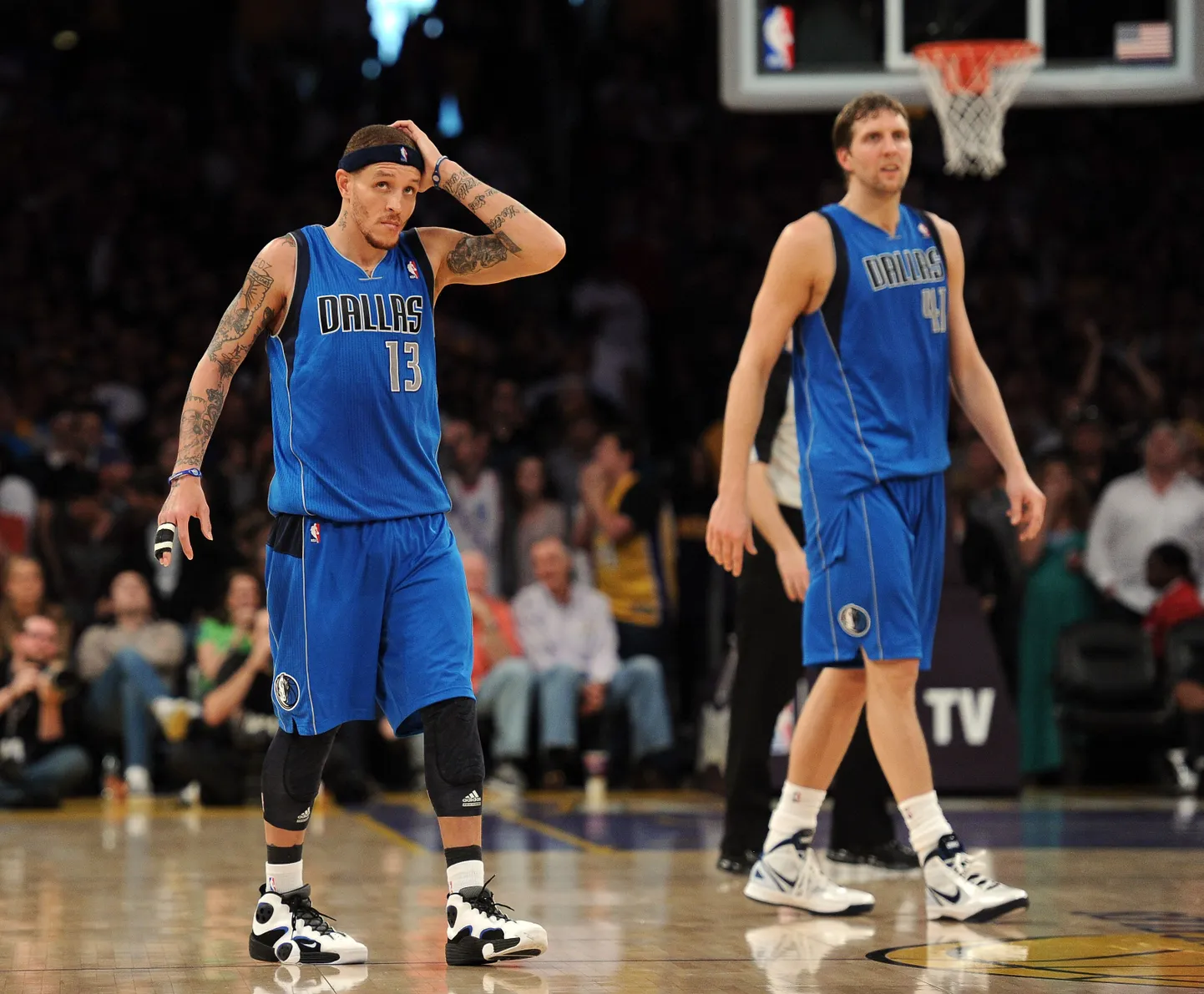 Delonte West (vasakul).