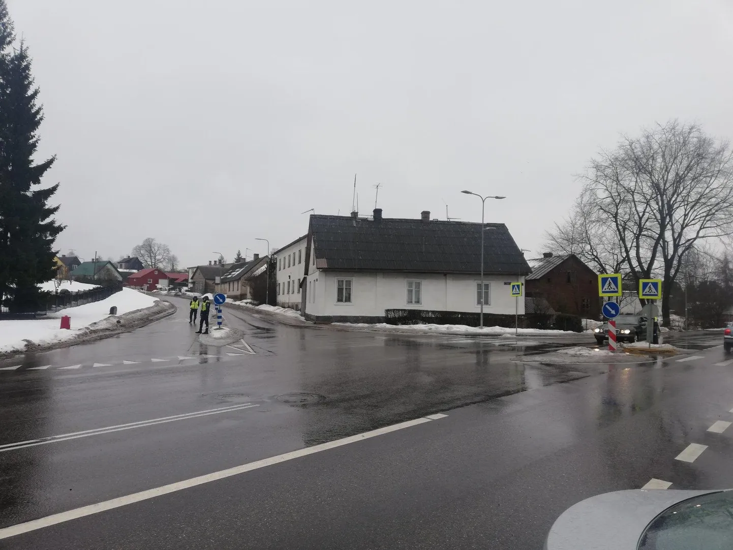 Puhumisreid Valgas 11. veebruaril FOTO: Valga Konstaablijaoskond