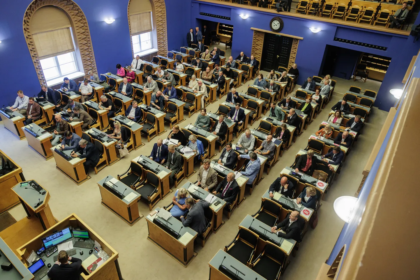 Riigikogu istungite saal.
