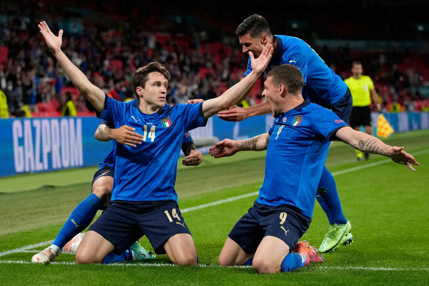 Itālijas izlases futbolisti.