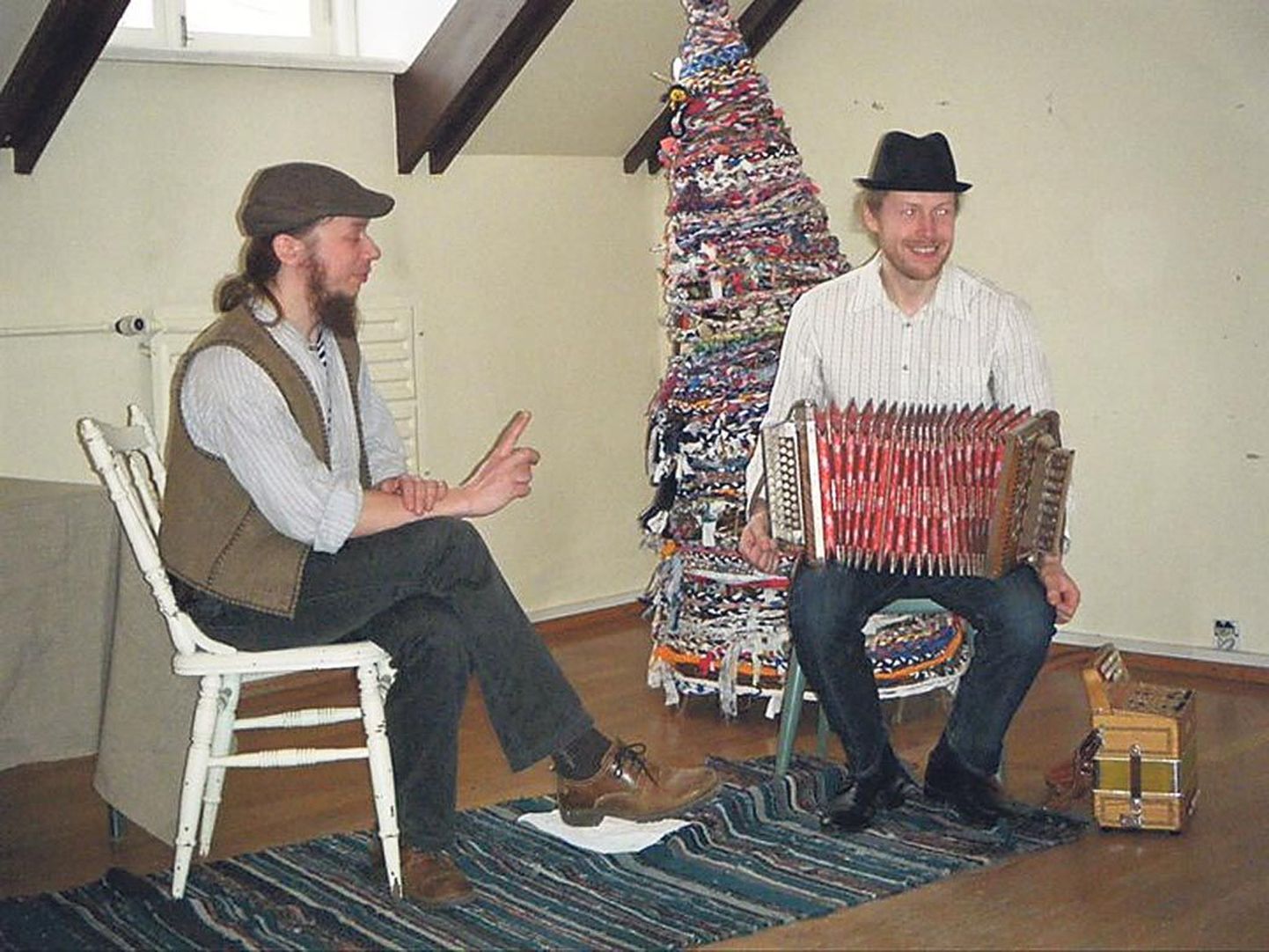 Laheda etteaste tegid Ülemakstud Rentslihärrad Lauri Õunapuu (vasakul) ja Tarmo Noormaa.