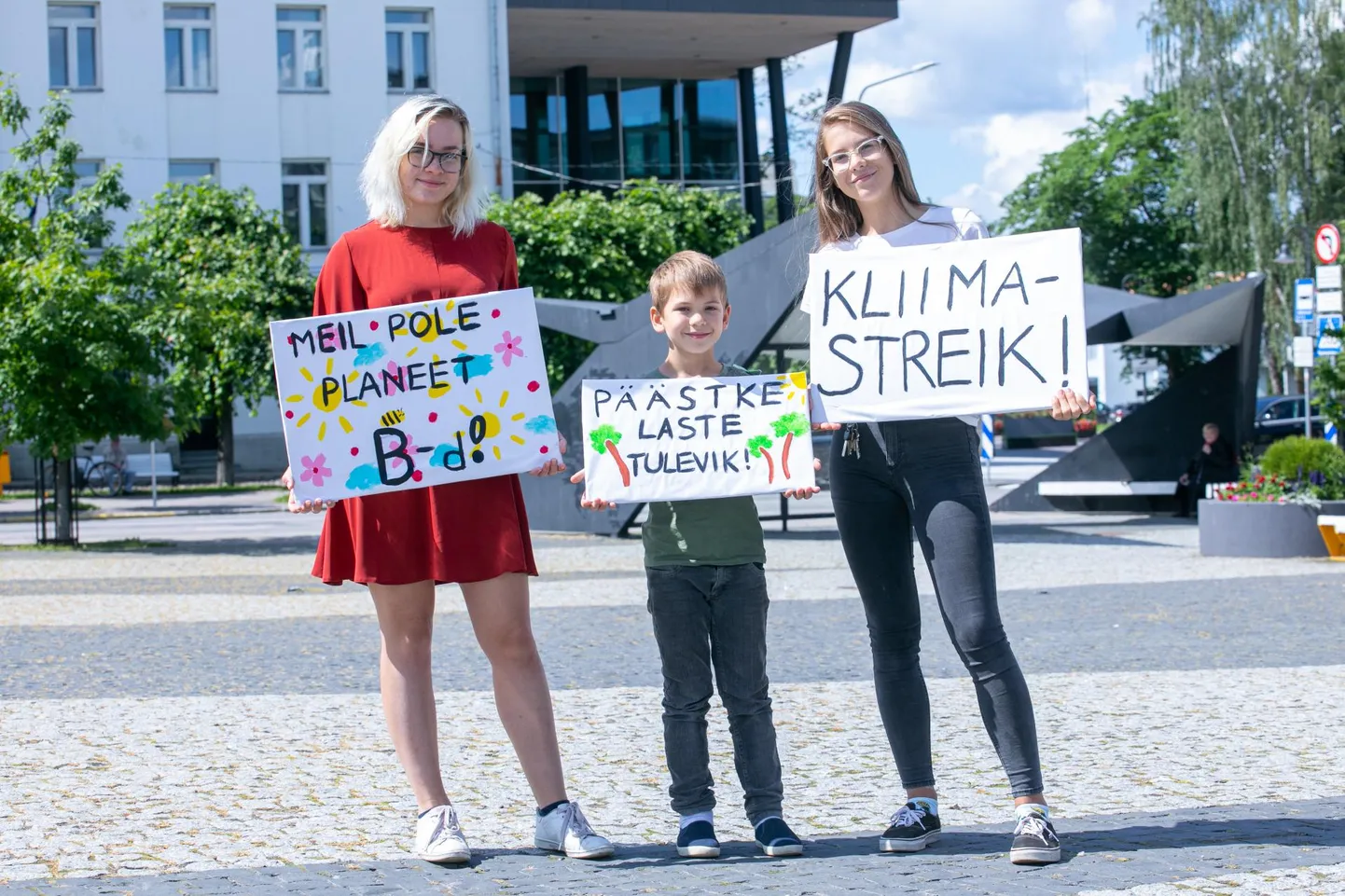Kliimastreikijad Rakveres.