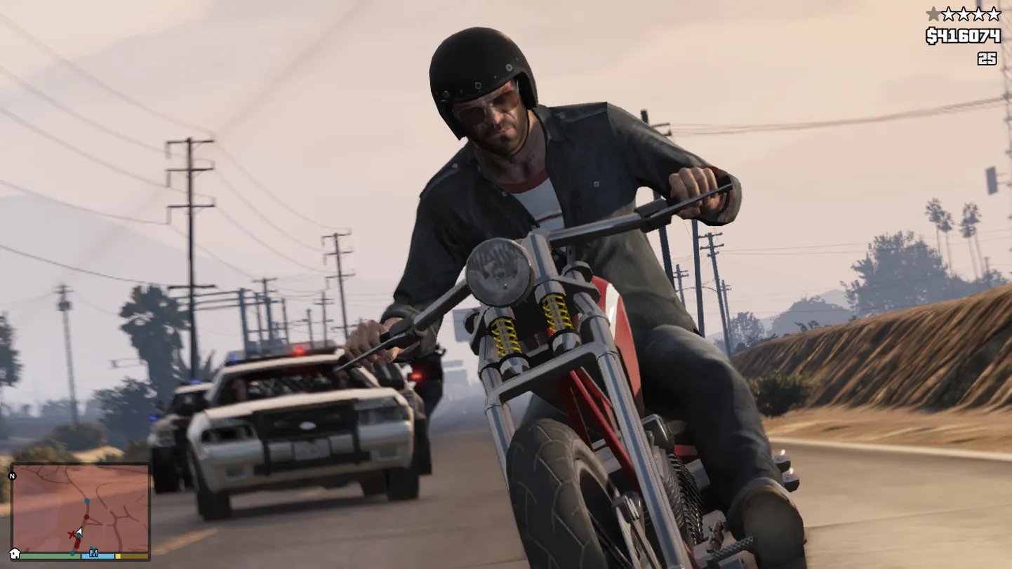 Kaader mängust Grand Theft Auto V.