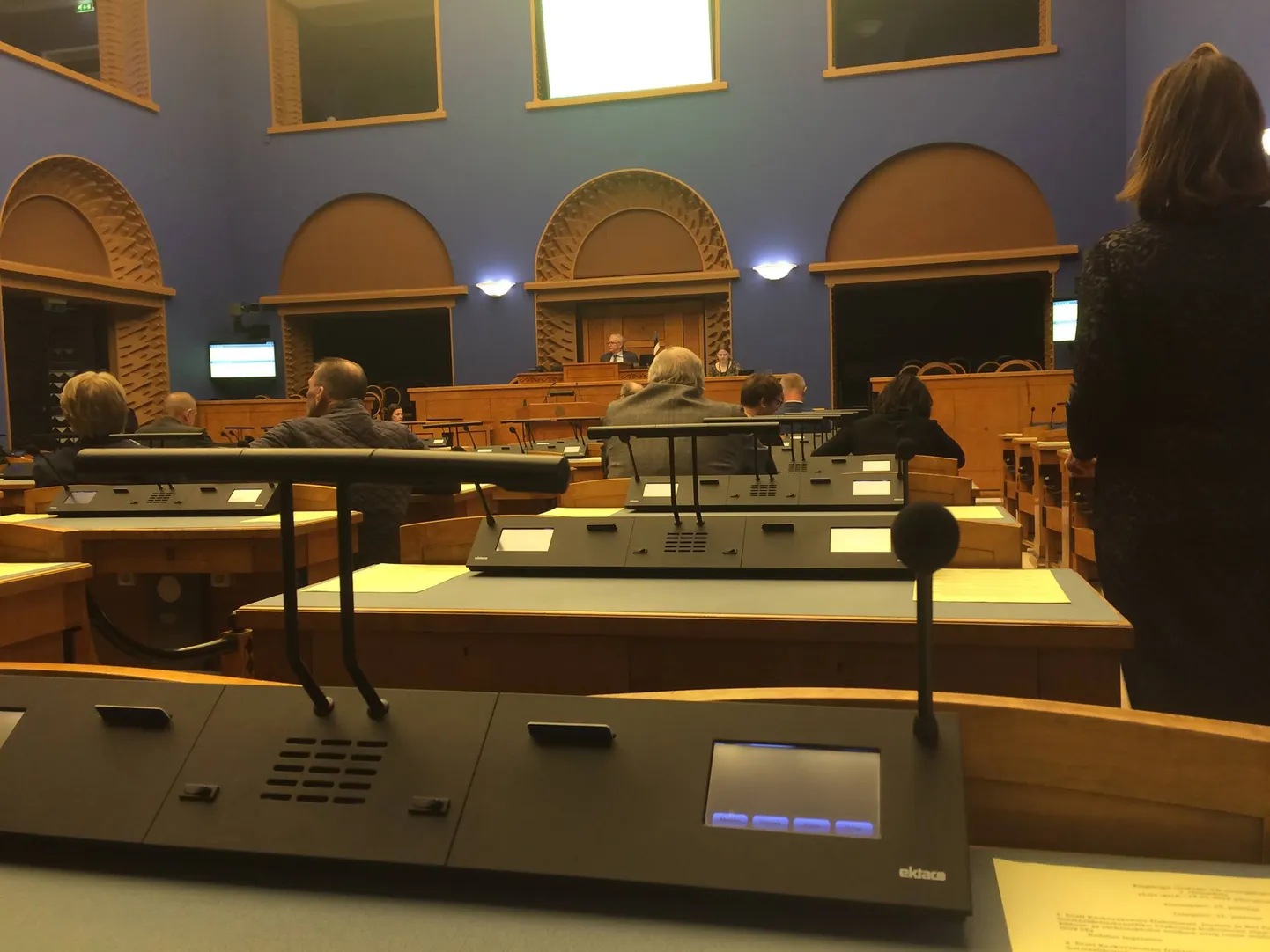 Peeter Ernitsa tehtud pilt riigikogu tänasest istungist.