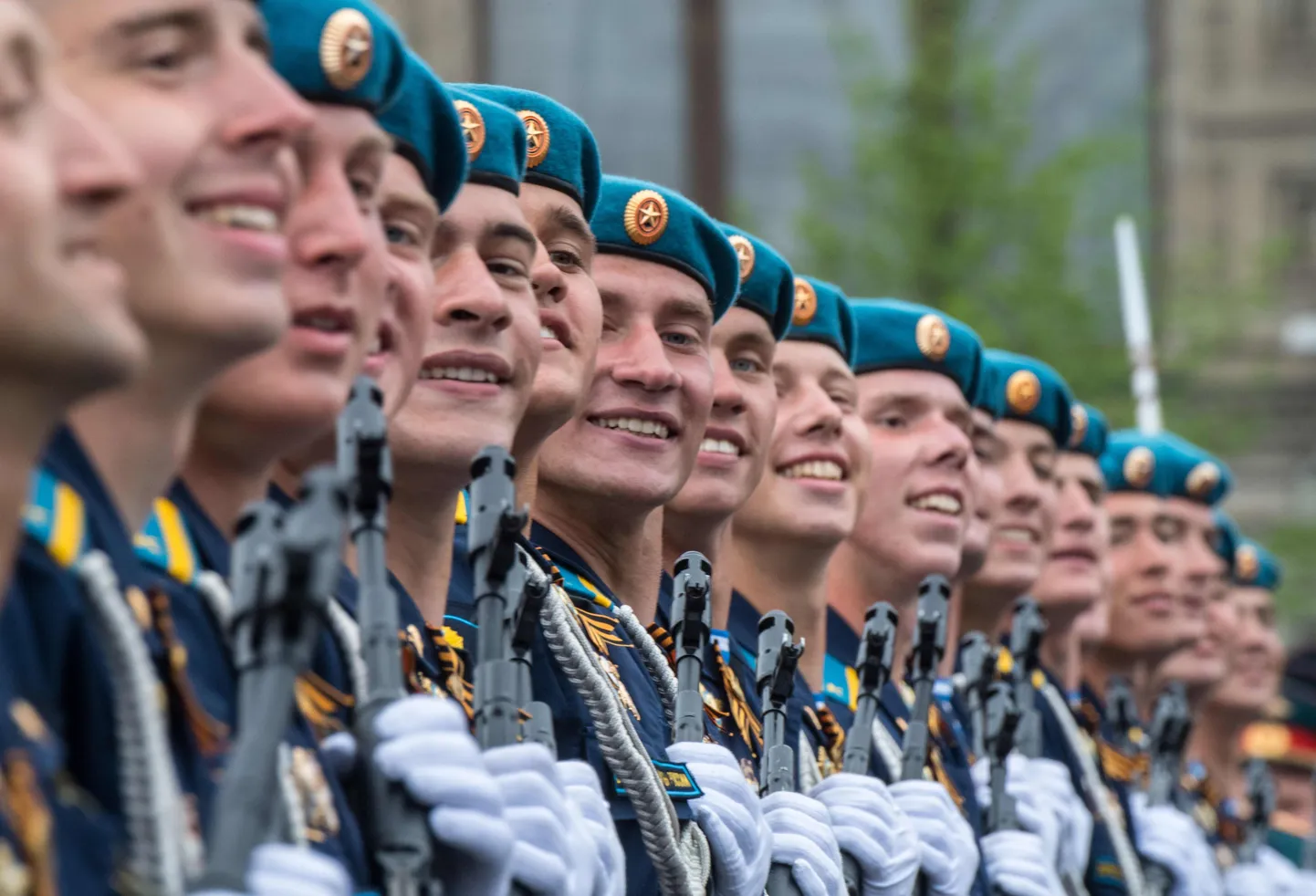 Vene sõdurid Moskvas Punasel väljakul.