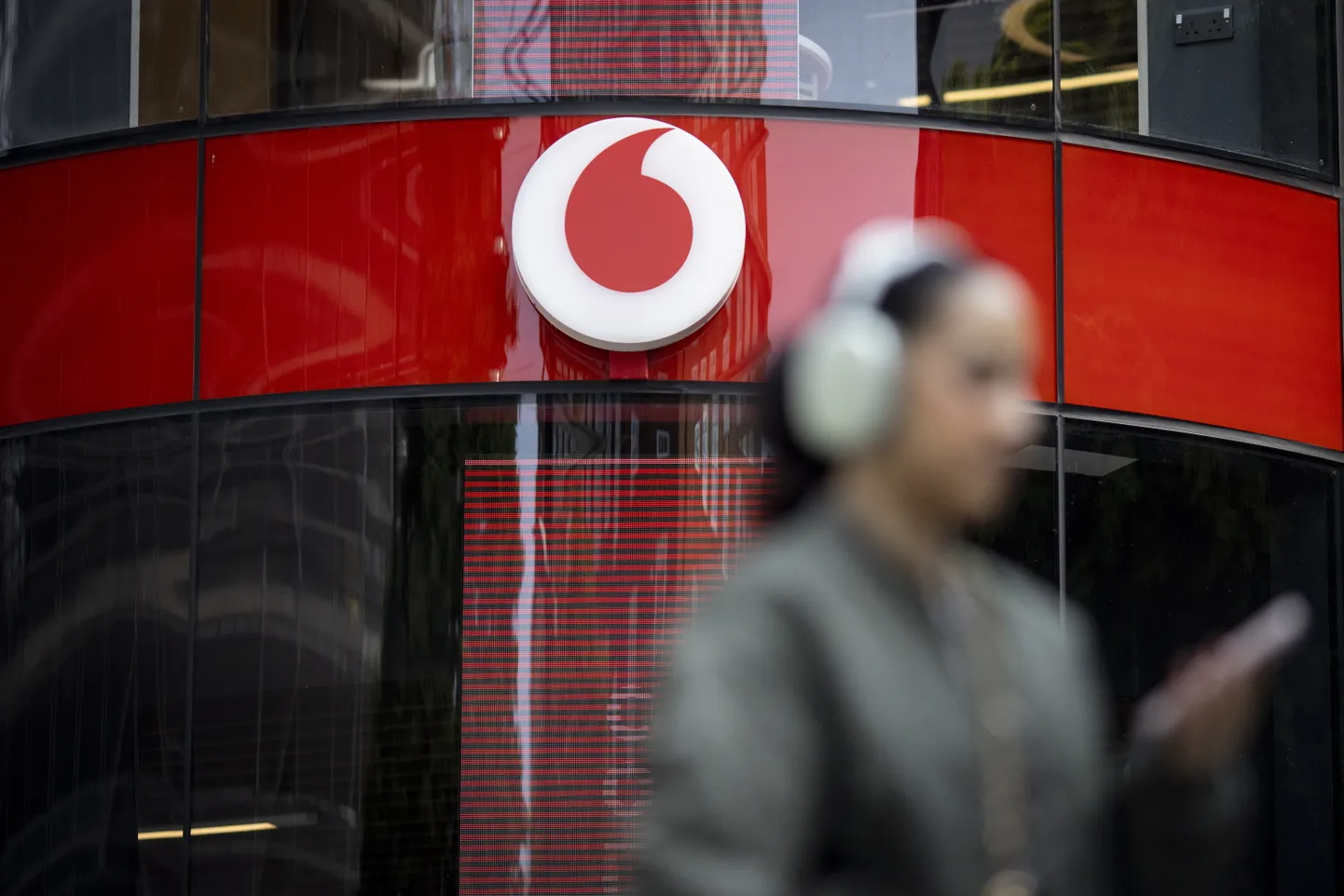 Vodafone'i kauplus Londonis.