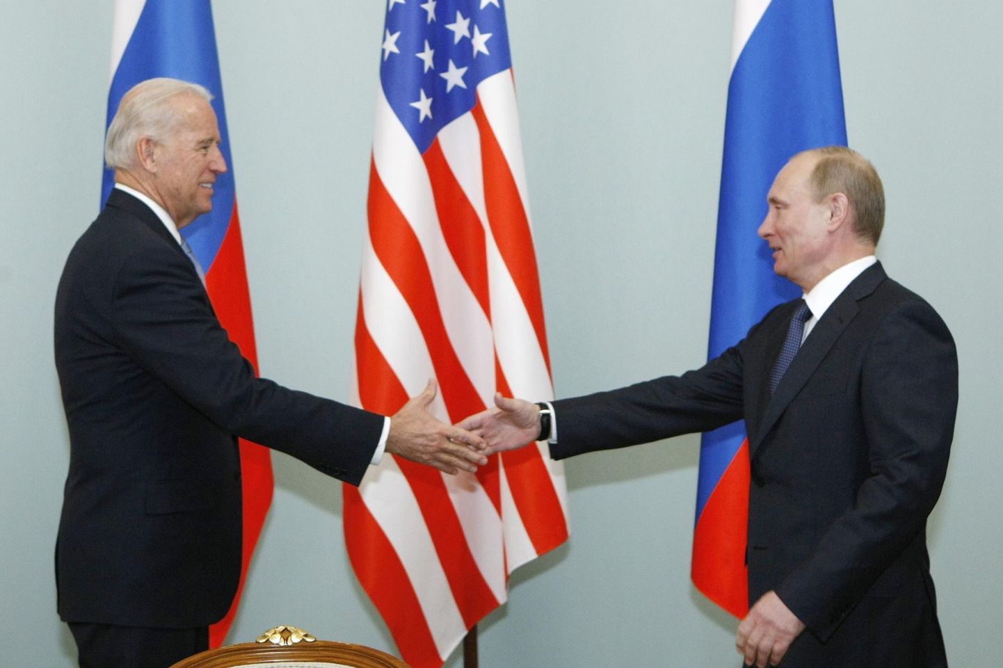 Joe Biden ja Vladimir Putin Moskvas 2011. aastal