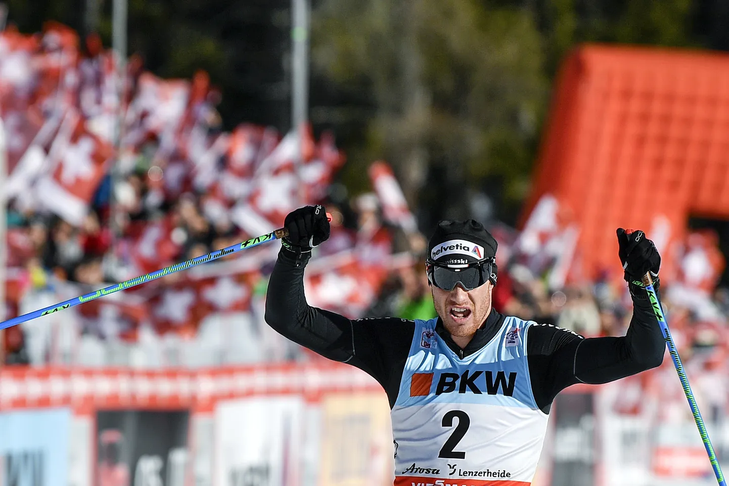 Tour de Ski üldliider Dario Cologna