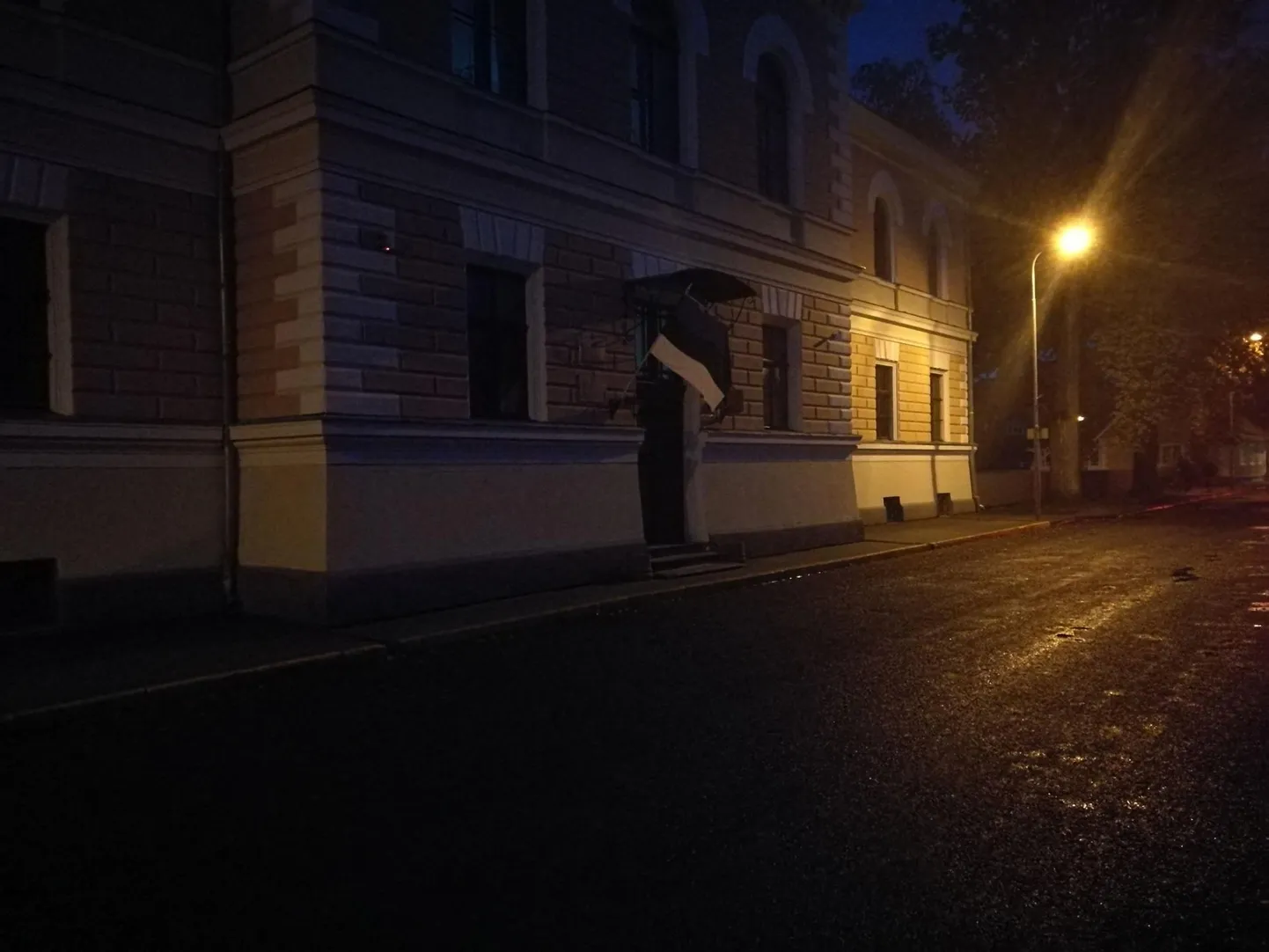 Eesti lipu seadus ütleb, et alaliselt heisatud riigilipp peab olema pimedal ajal valgustatud. Kuidas täpselt, ei ole kirjas.