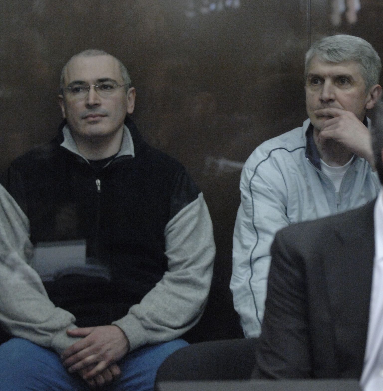 Mihhail Hodorkovski ja Platon Lebedev kohtupingis.