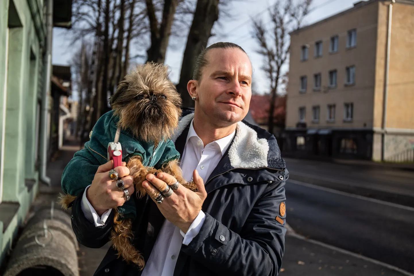 Marek Sadam ja tema koer Leenu