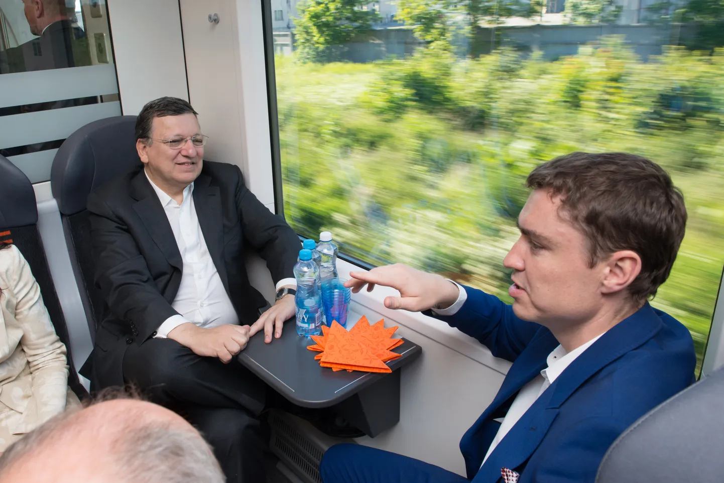 Euroopa Komisjoni president José Manuel Barroso 2014. aasta juunis Eestis rongisõitu tegemas.