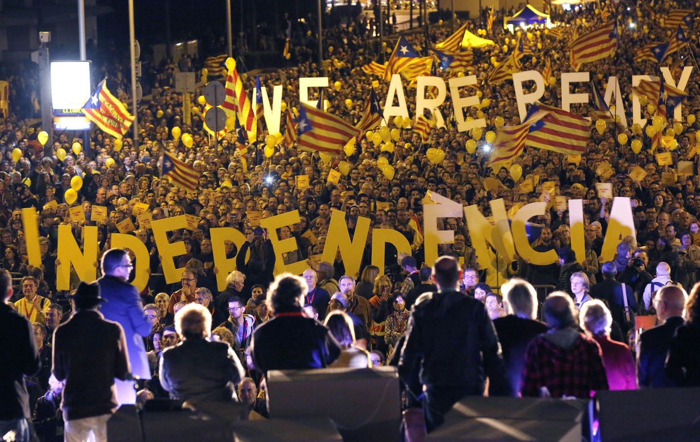 Paljud katalaanid pooldavad iseseisvust.