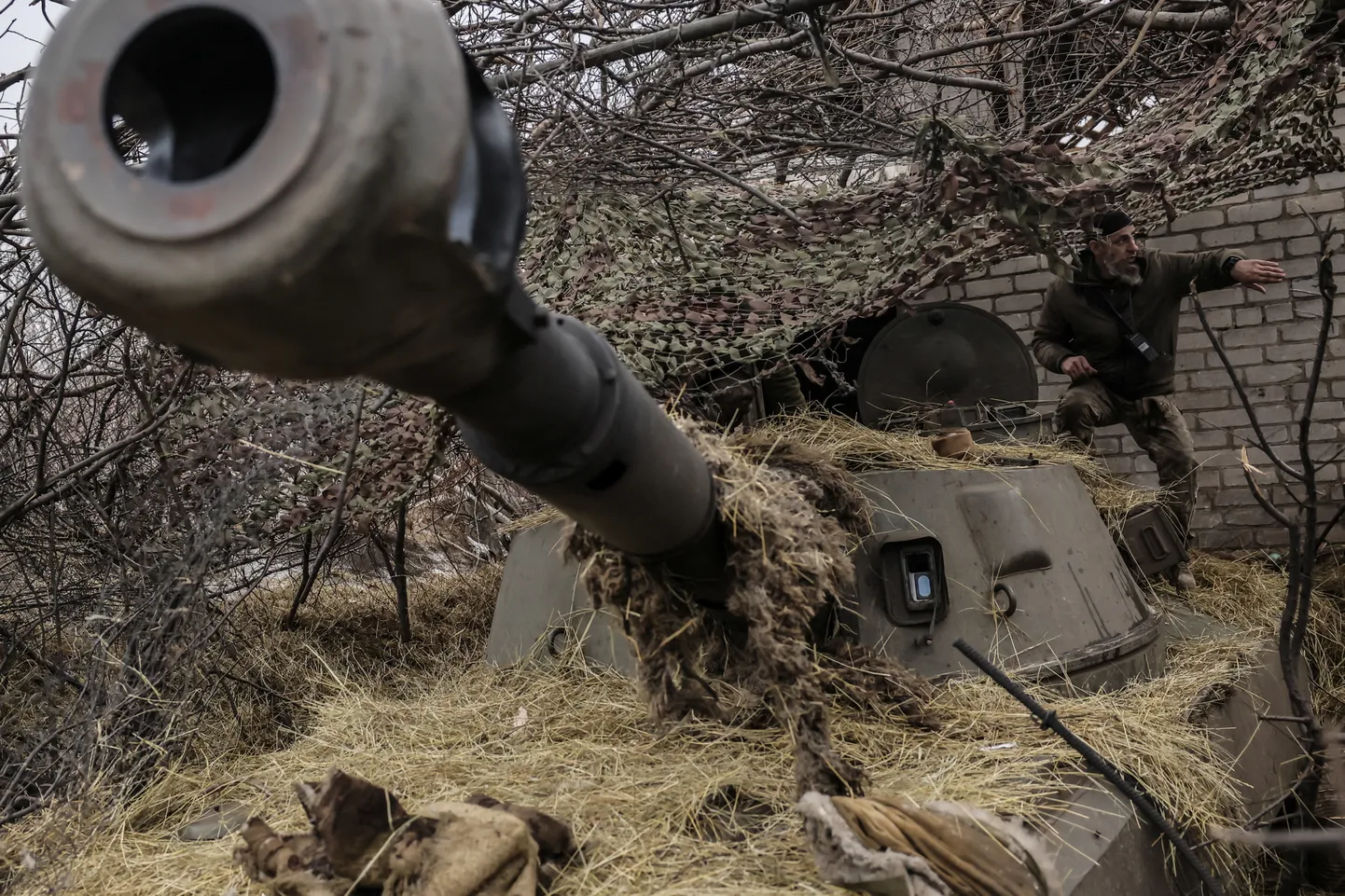 Ukraina sõjaväelased Donetski oblastis asuva Tšasiv Jari lähedal.