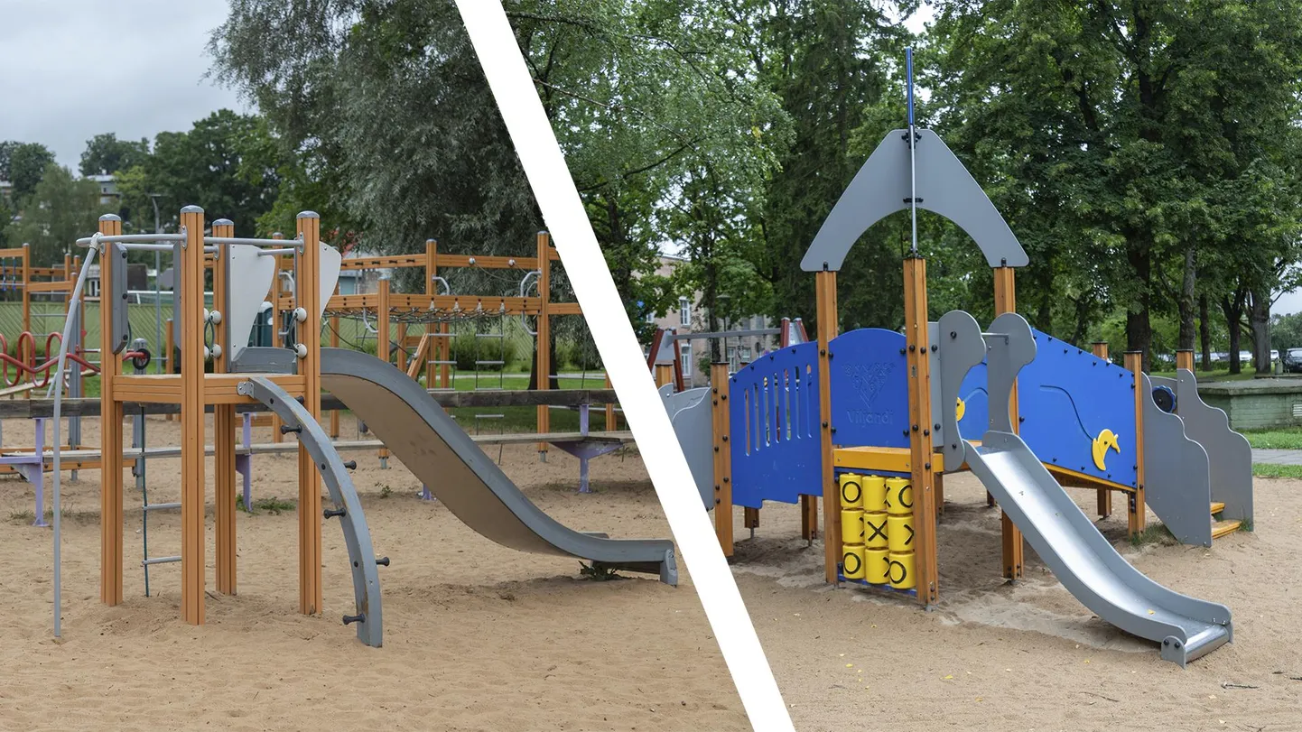 Viljandi järve äärselt ja Lastepargi mänguväljakult oli dosaator suisa kadunud.