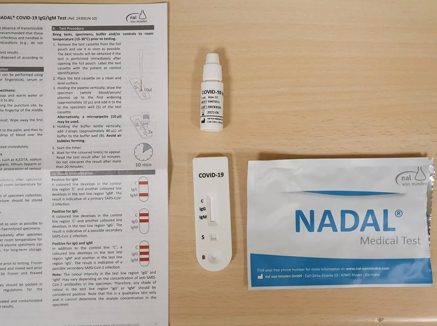 Kiirtest tehakse nina limaskesta proovist ja see hindab veres tekkinud viirusvastaseid antikehi.
