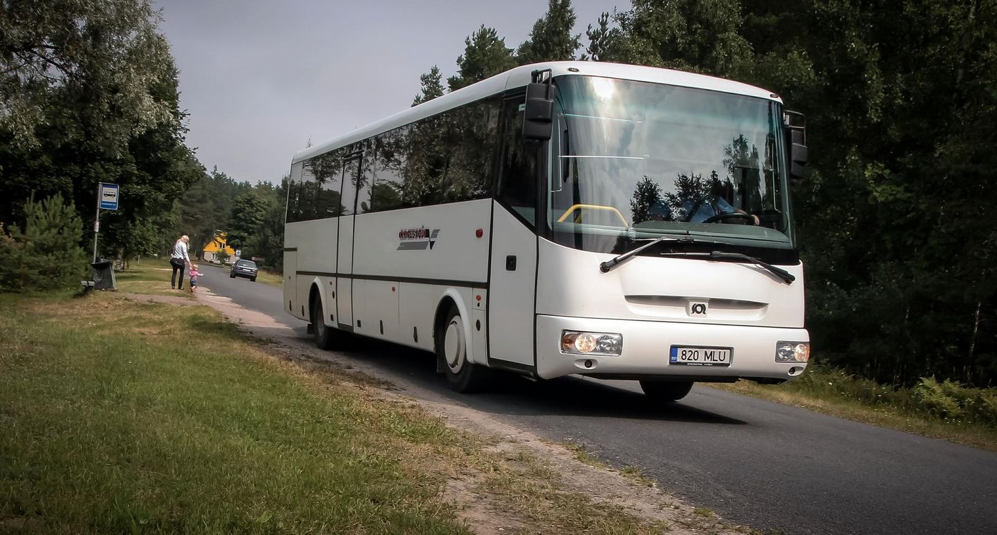 Maaliini buss Pärnumaal. Foto on illustreeriv.