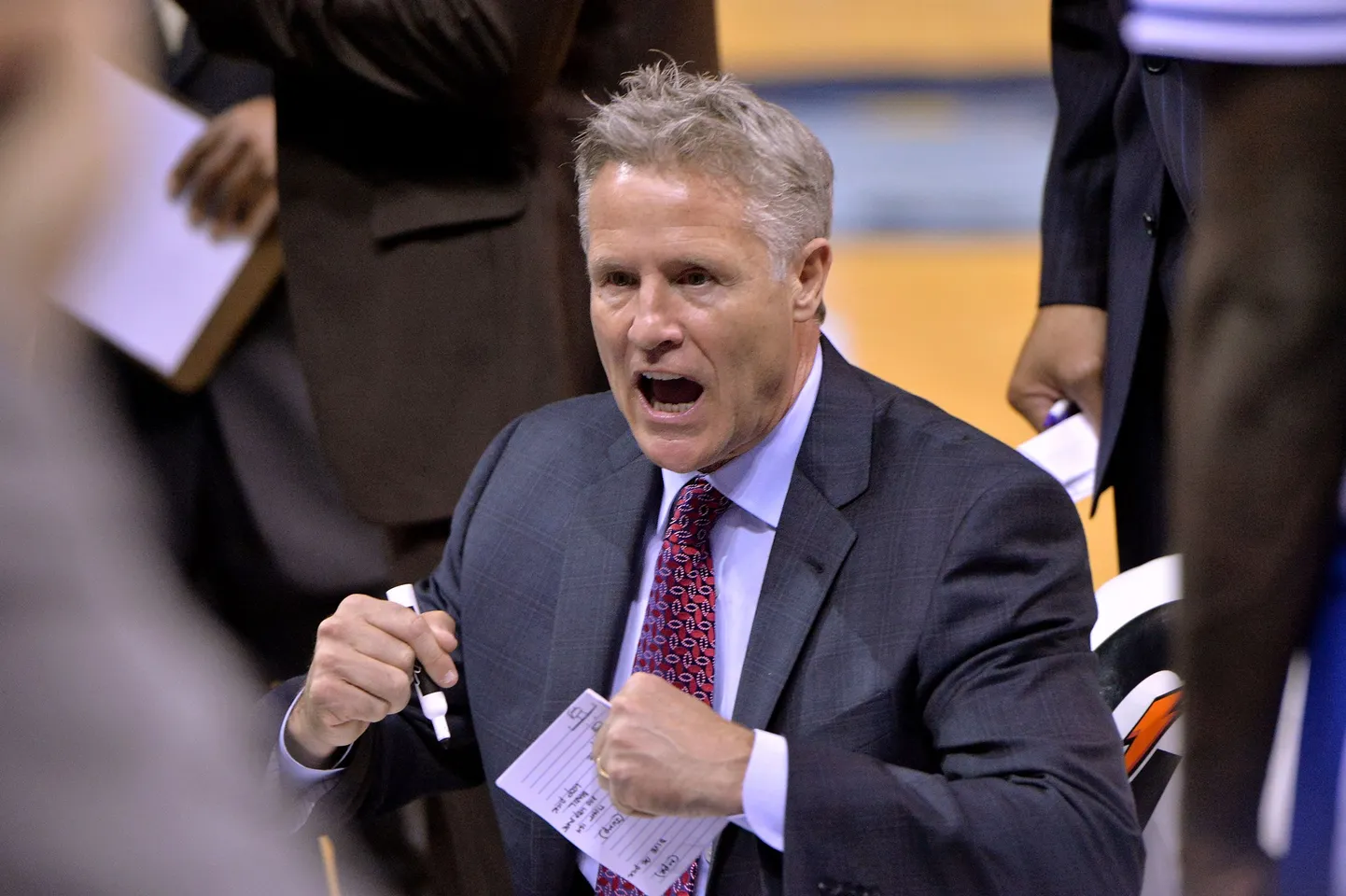 Philadelphia peatreener Brett Brown