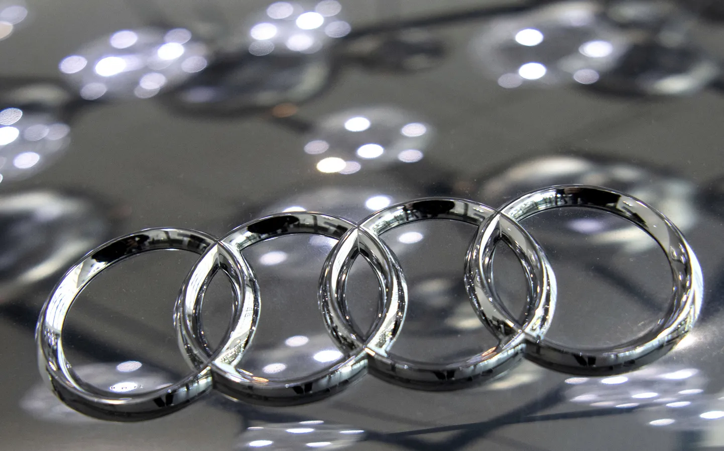 Audi emblēma. Ilustratīvs foto.
