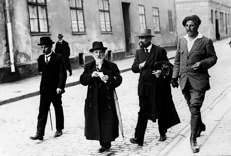 Põgenikud Rootsis Esimese maailmasõja ajal. Foto: Scanpix