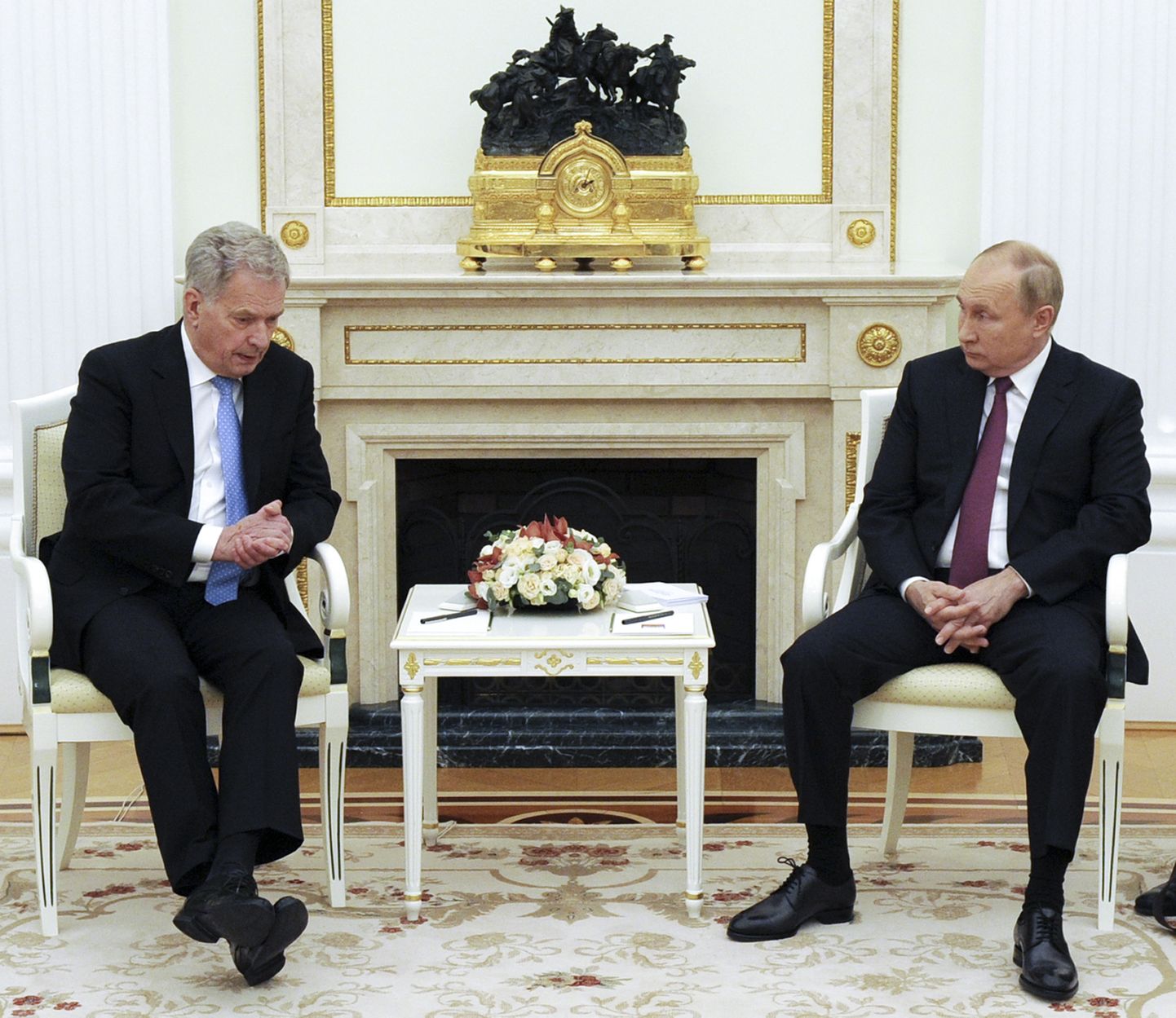 Soome president Sauli Niinistö (vasakul) ja Venemaa president Vladimir Putin (paremal).