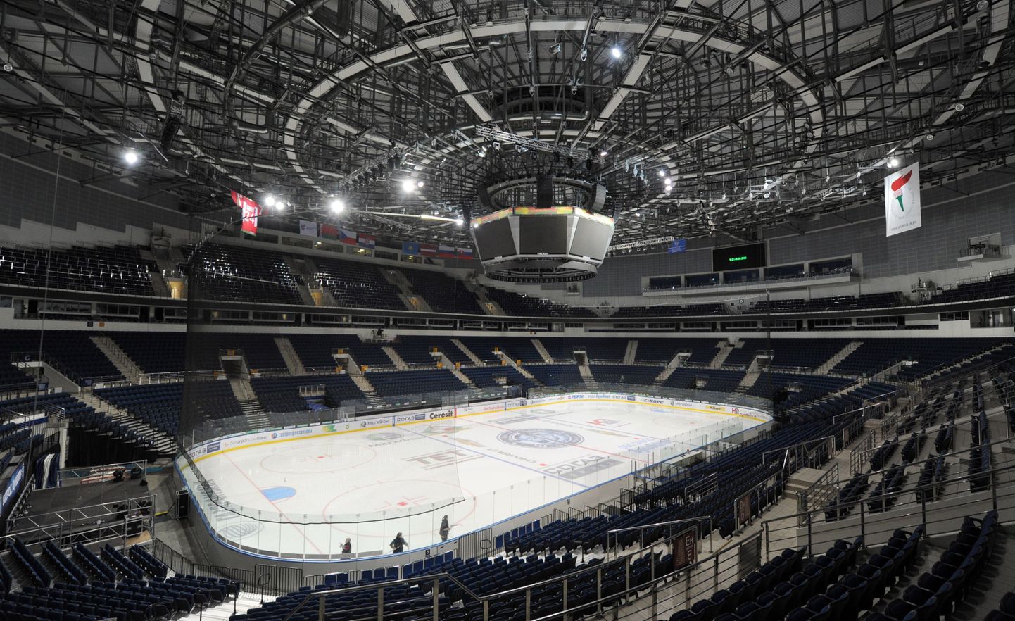 Minsk Arena, kus peetakse tänavuse jäähoki MMi kohtumised.