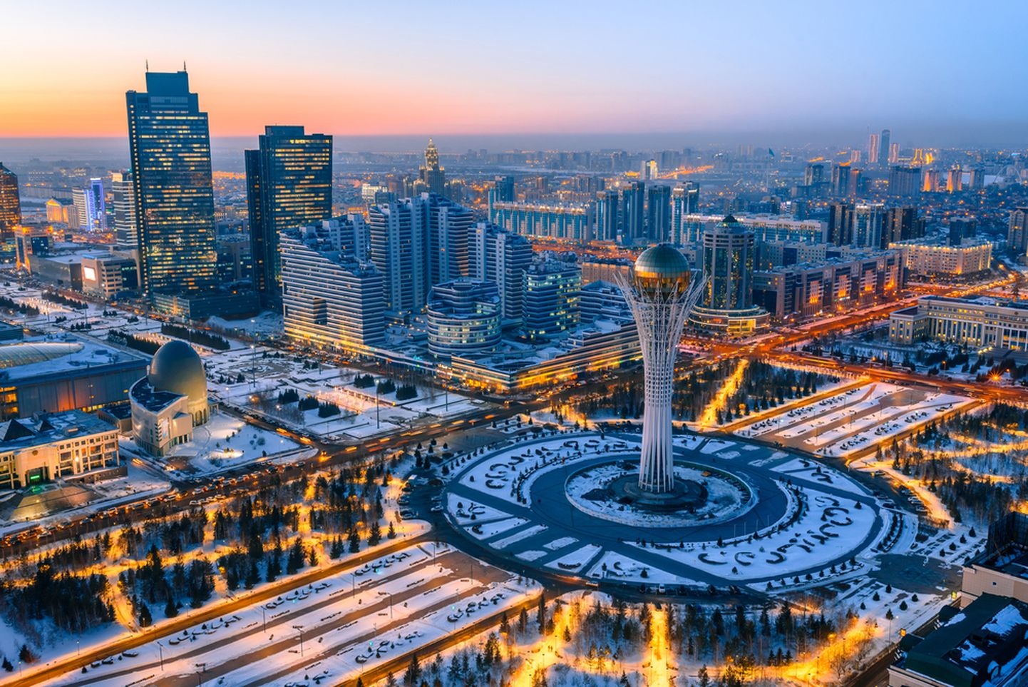 Нур-Султан, столица Казахстана.