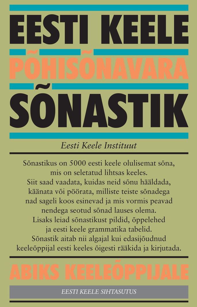 Keeleoppijate Seas Populaarne Pohisonavara Sonastik Toodi Veebi