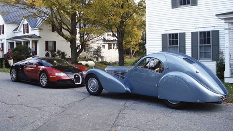 Bugatti slavenākie automobiļi - Veyron un 57SC Atlantic 