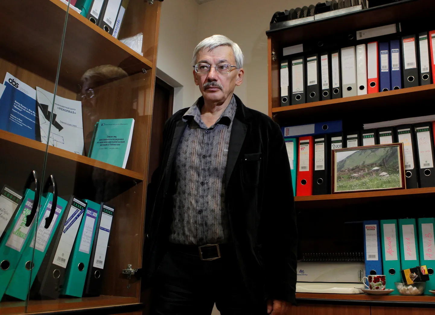 Memoriali juht Oleg Orlov Moskvas 19. september 2012.