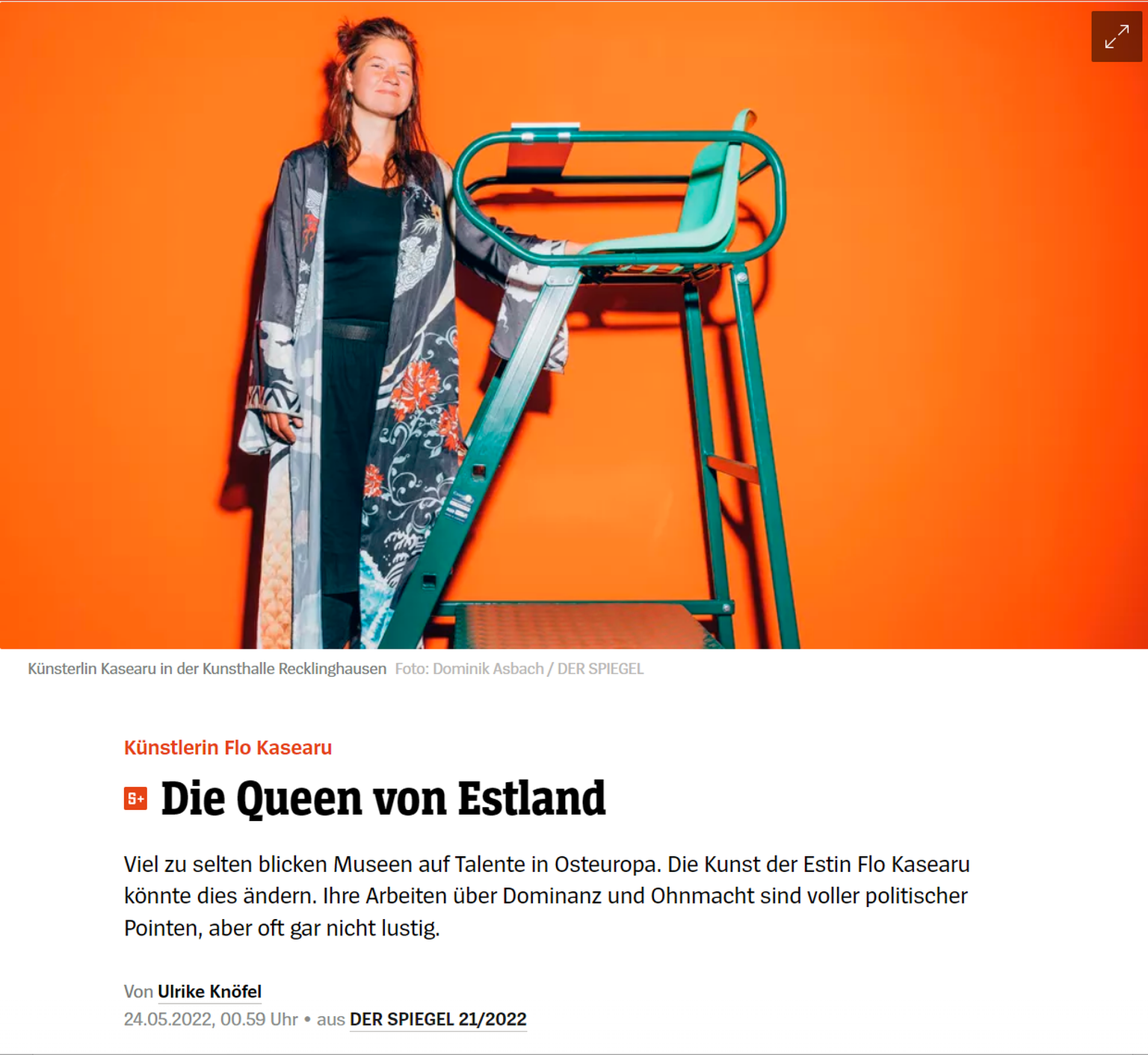 Der Spiegel kirjutab Flo Kasearust