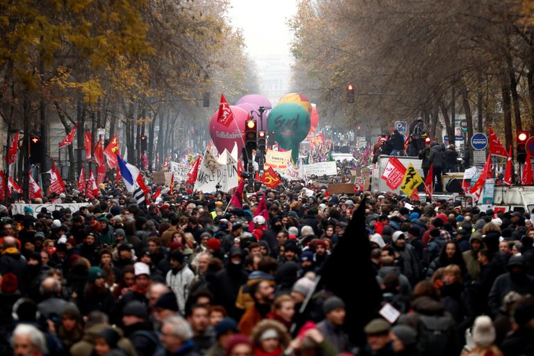 Protestimarss Pariisis.