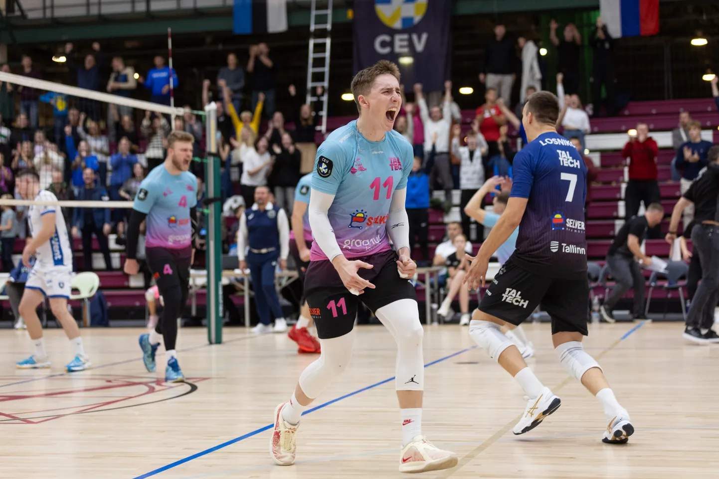 Tristan Täht (number 11) mängis möödunud hooajal Selver x TalTechi ridades.