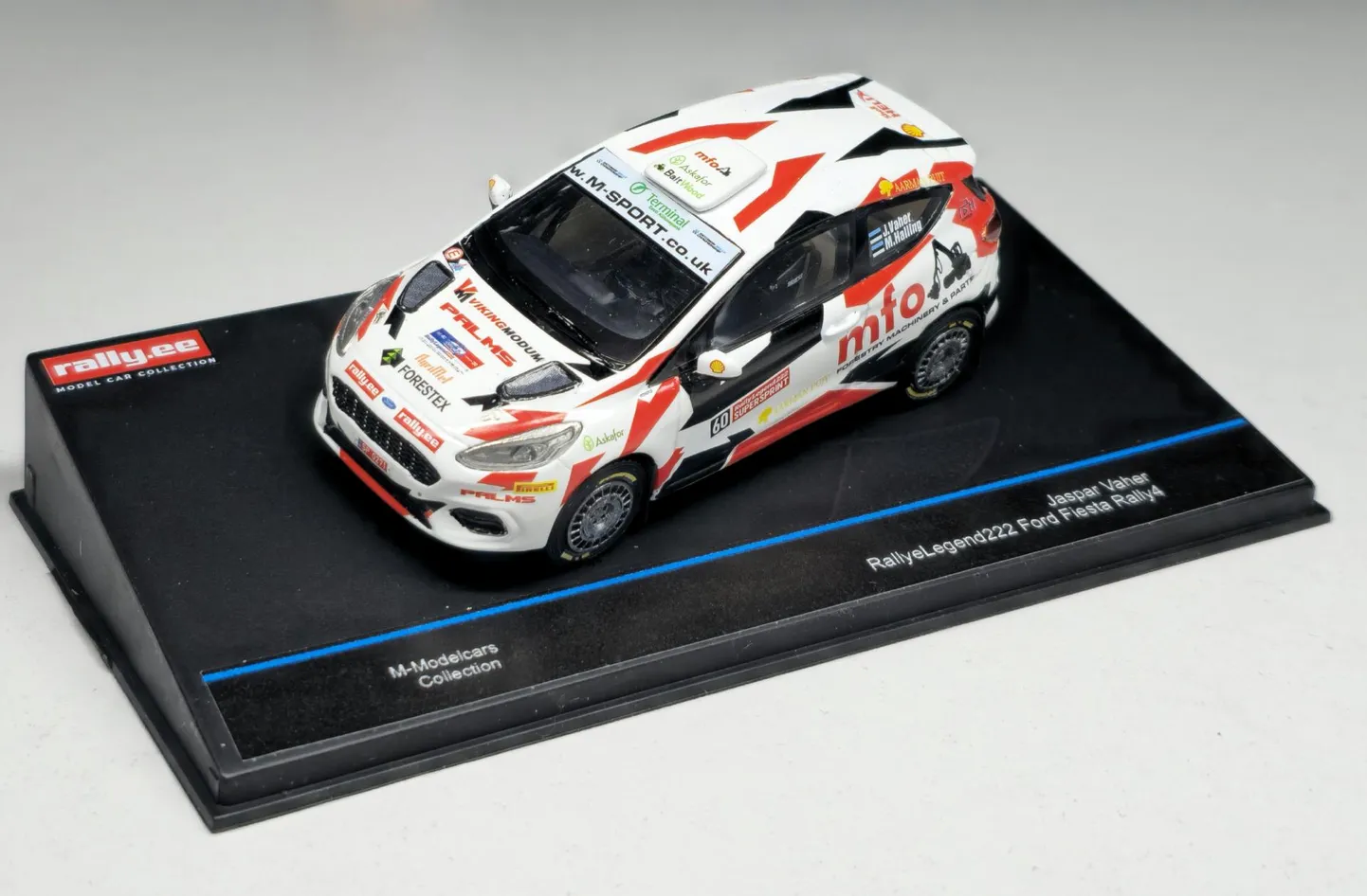 Jaspar Vaheri võistlusautost valminud 1:43 mõõtkavas koopiamudel.