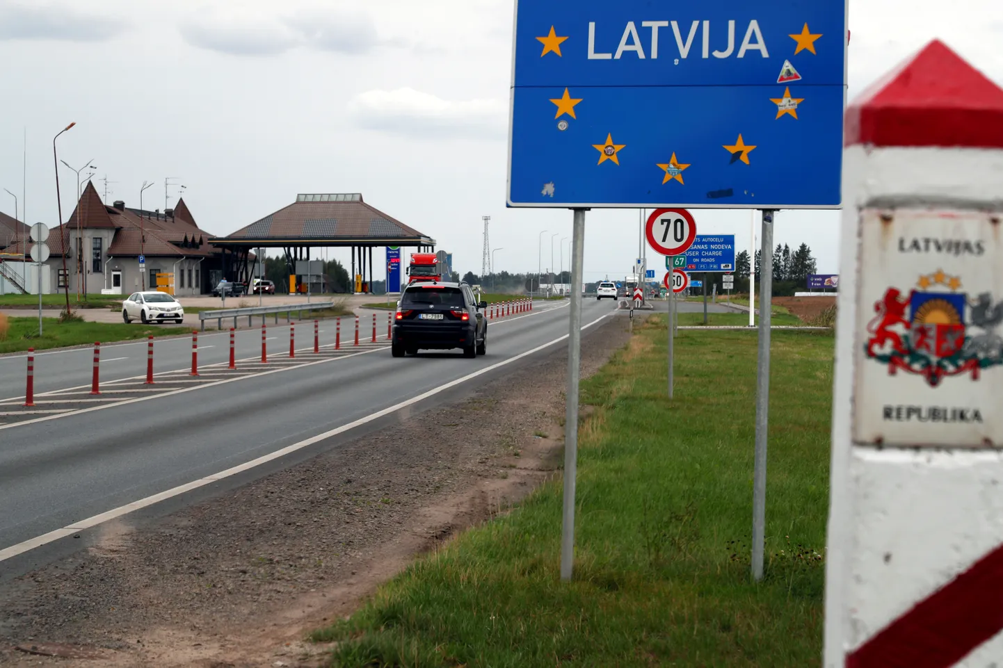 Граница Латвии.