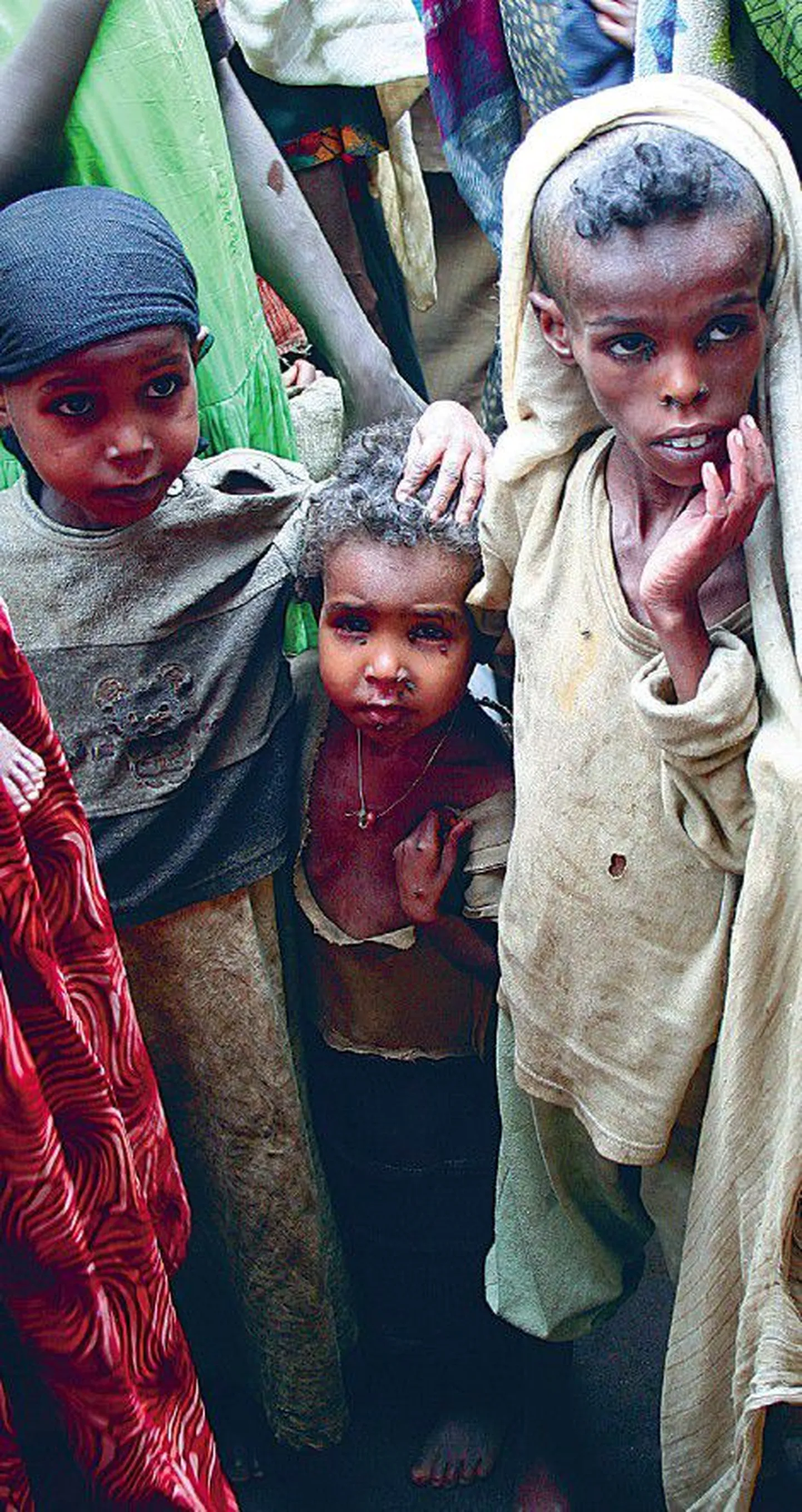 Nälgivad lapsed Etioopias.