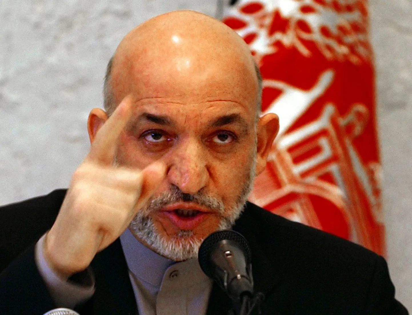 Afganistani president Hamid Karzai.