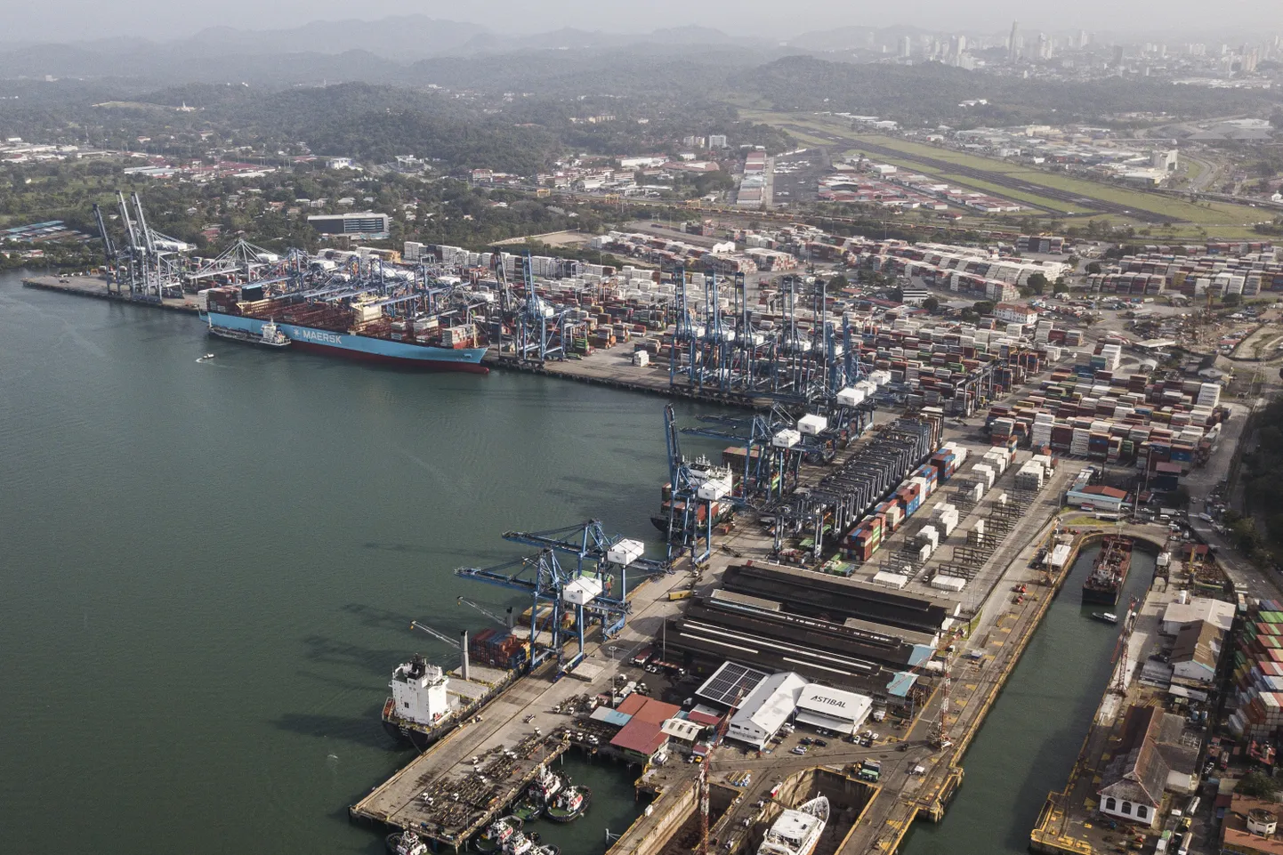 Balboa sadam Panama kanalis Panama City's.