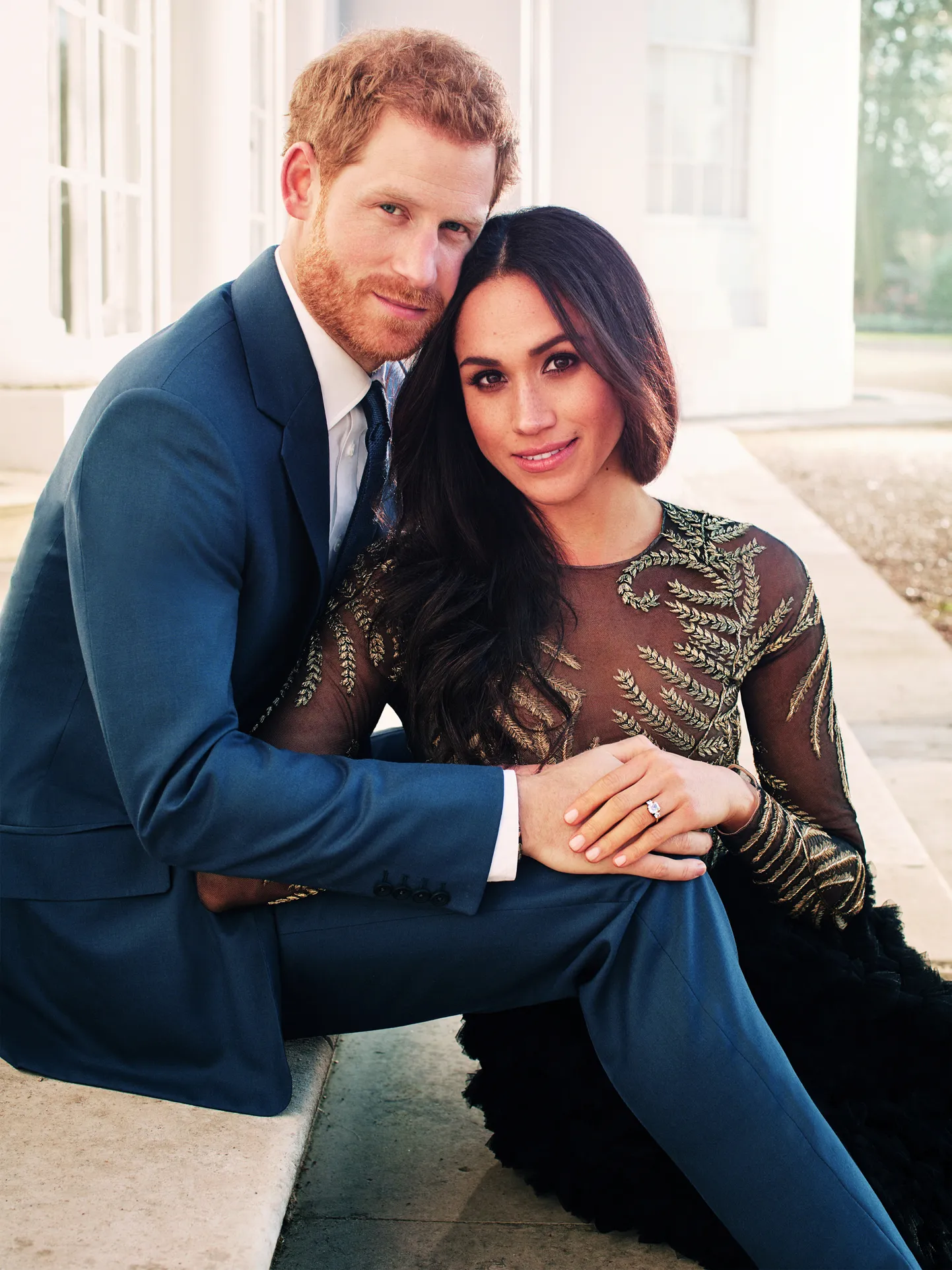 Prints Harry ja Meghan Markle detsembris 2017 Frogmore House'i trepil