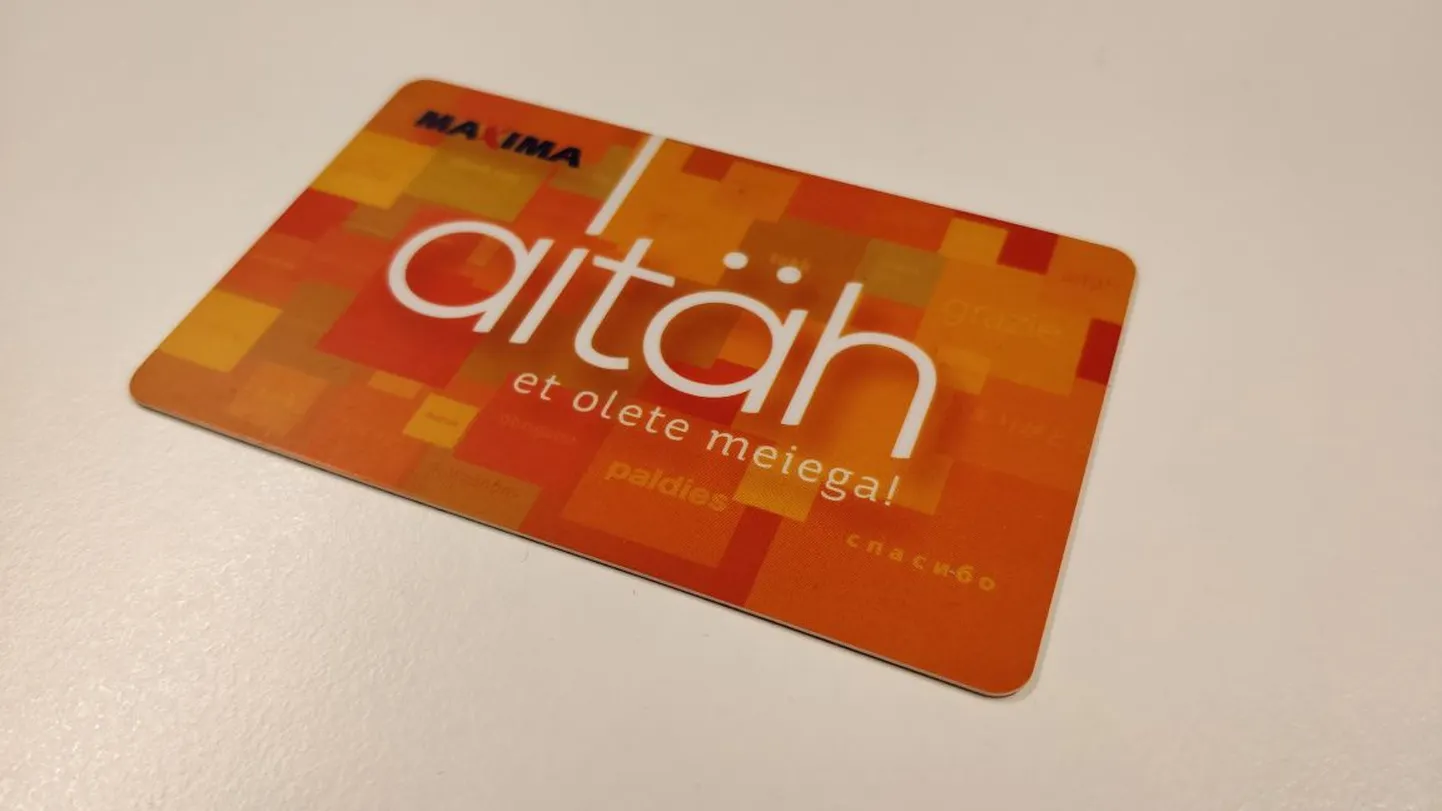 Aitäh kaart.