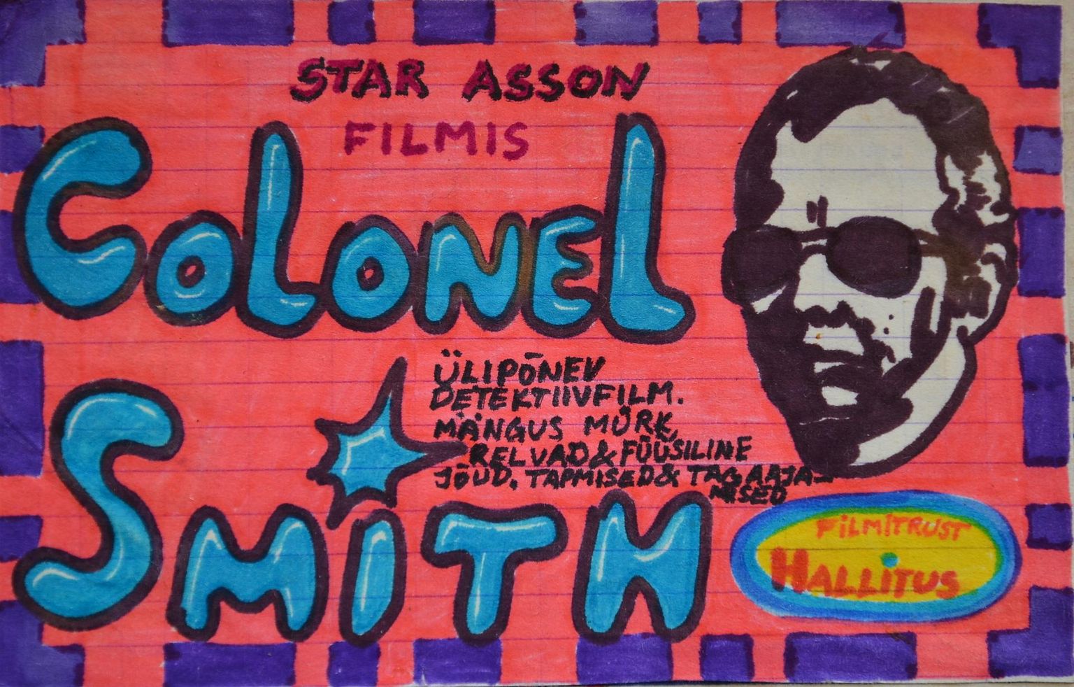 Filmi «Colonel Smith» (1985) kunstiline plaan.