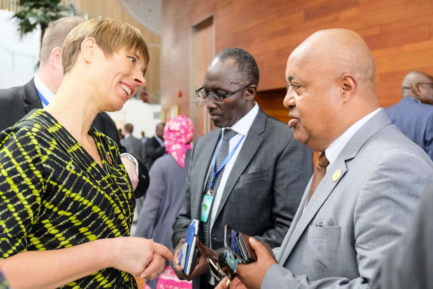 Igaunijas prezidente Kersti Kaljulaida vizītē Zimbabvē