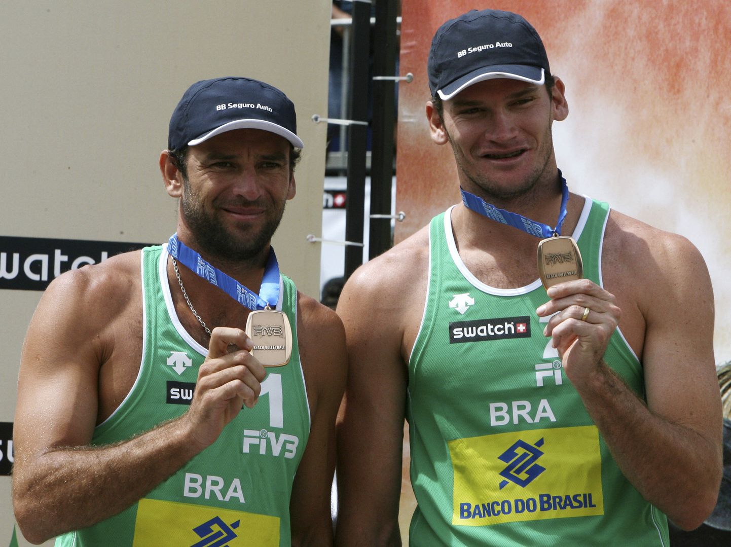 Marcio Araujo (vasakul) koos paarilise Fabio Magalhaesiga.