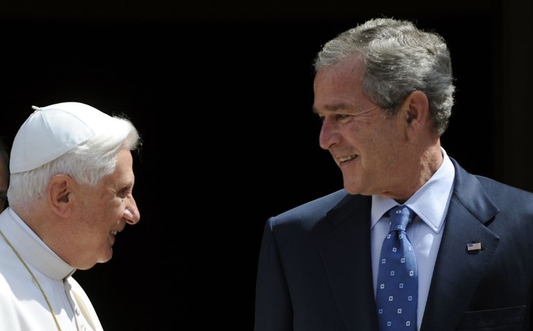 Paavst Benedictus XVI ja president George W. Bush aastal 2008.